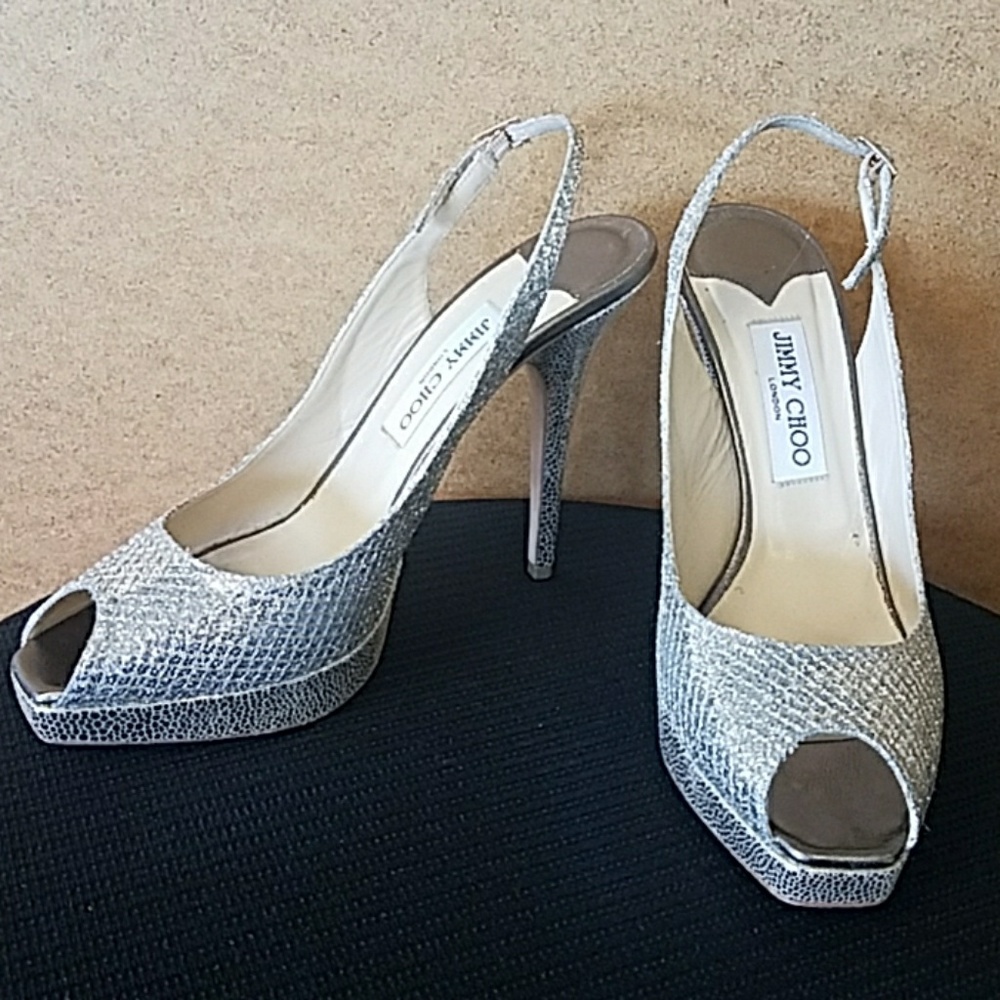 Jimmy Choo "Nova" Slingback Sandal in Champagne